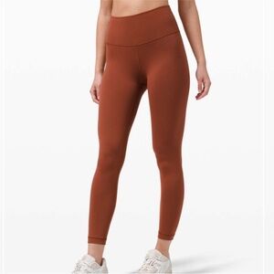 Lululemon Wunder Under High Rise Tight Dark Terracotta